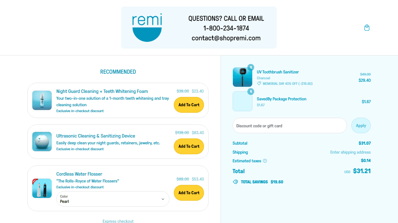 How to apply Remi coupon code
